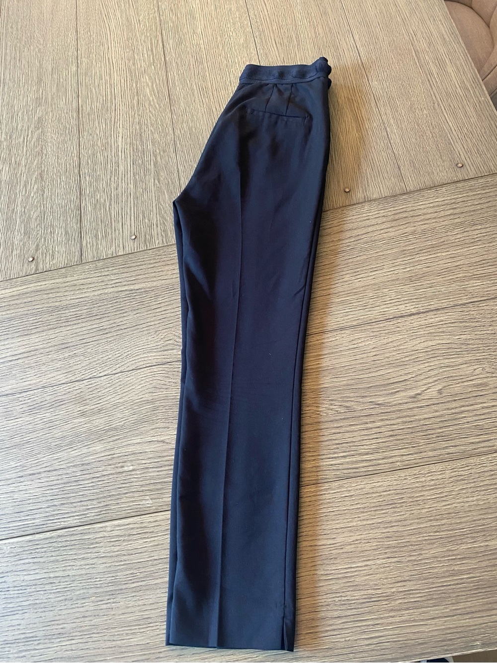 Zara Soft Ankle Length Dress Pants in deepest navy size large